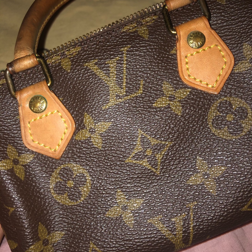 Louis Vuitton Monogram Mini Speedy Hand Bag Boston